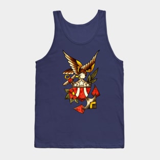 American Traditional Patriotic Nautical Motif Tank Top